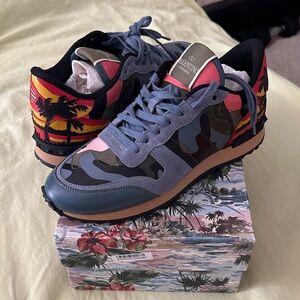VALENTINO Garavani Multicolor Camouflage Sneakers